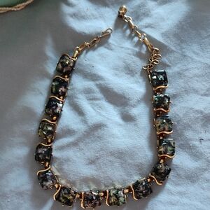 Elegant Gold and Black Women's Necklace